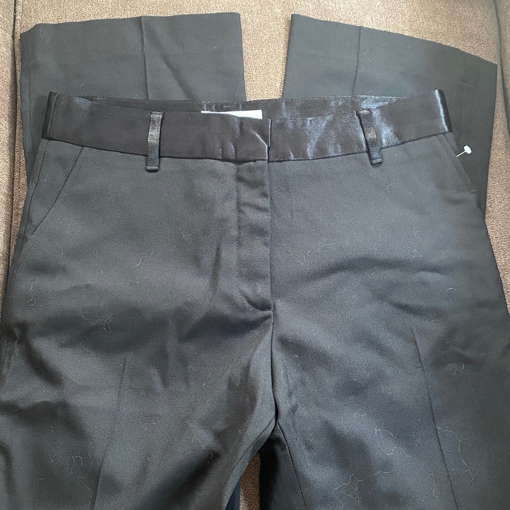 Frame Straight Leg Wool Trousers
